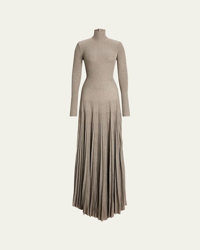 Turtleneck Sweater Evening Dress